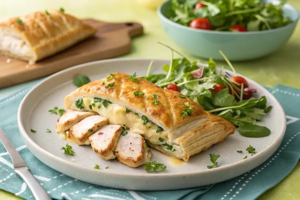 Chicken and Cheese Jalousie Recipe