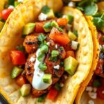 salsa chicken tacos